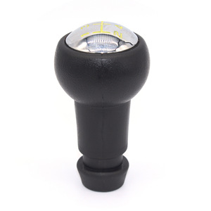 Pommeau de levier de vitesse de voiture 5 vitesses en cuir ergonomique pour Peugeot Citroen Renault - Product Image 3