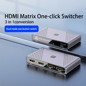Mô Hình Tư Nhân HD 8K 3X1 HDMI 2.1 Splitter Chơi Game Giao Diện Điều Khiển Âm Thanh/Video Máy Tính/TV Màn Hình Hiển Thị HDMI Switcher Trong Kho - Product Image 2