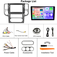 Autoradio Android Podofo 10'' Double Din 4+64G Carplay Android Auto pour Nissan X-Trail 2003-2007 IPS DSP GPS RDS OEM