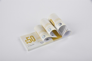 Fabricant vente en gros impression personnalisée ensemble de chèques cadeaux papier et carton sans bois - Product Image 6