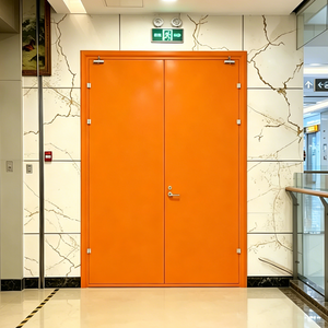 Porte coupe-feu en acier galvanisé à double battant EI60 EI90, système push-pull pour <span class=keywords><strong>sortie</strong></span> de <span class=keywords><strong>secours</strong></span> de bâtiment industriel - Product Image 5
