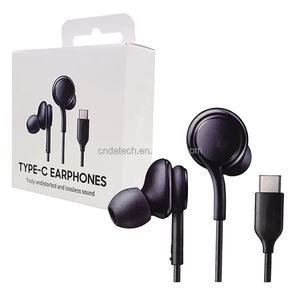 Auriculares Estéreo <span class=keywords><strong>USB</strong></span>-C Intraurales con Micrófono Manos Libres EO-IC100 Tipo C para Samsung S24 S24+ S23 S22 S20FE Note 20 - Product Image 1