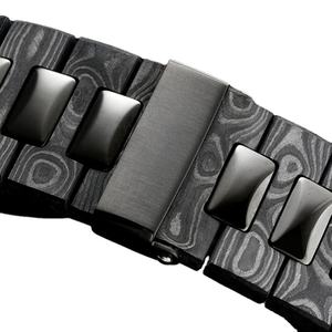 Reloj de Pulsera de Lujo de Primera Calidad con Esfera Verde Menta a Rayas, Caja Octogonal de Fibra de Carbono, Patrón Marmoleado, Fecha Automática, Resistente al Agua - Product Image 5