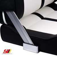 Siège de bateau double pliable à durabilité supérieure, cadre en aluminium, cuir PVC, imperméable, résistant aux UV, pour yacht, bateau rapide
