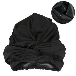 Bonnets <span class=keywords><strong>de</strong></span> <span class=keywords><strong>bain</strong></span> HZM-24097 pour femmes Spandex <span class=keywords><strong>Turban</strong></span> <span class=keywords><strong>de</strong></span> natation Chapeau doublé <span class=keywords><strong>de</strong></span> silicone pour dames - Product Image 4