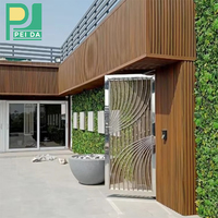 Panneau mural WPC extérieur, revêtement décoratif pour façade de maison avec grain de bois, imperméable, résistant aux UV, bardage