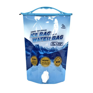 Sac isotherme TOURIT 5 lb de glace 10 lb d'eau, étanche avec fermeture éclair et robinet, sac de stockage portable - Product Image 1