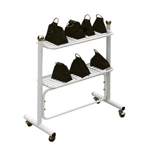 Soporte para sacos de arena Jinyu, 63x62x65cm, estructura de acero con ruedas para equipo de rehabilitación física - Product Image 3