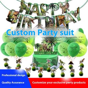 Juego de decoración de fiesta de cumpleaños para niños de <span class=keywords><strong>Drama</strong></span> americano, globo de látex y papel, cartel feliz y adornos para pasteles para Baby Shower - Product Image 6