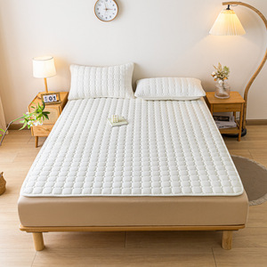 Surmatelas en polyester doux matelassé respirant antidérapant lavable pour la maison, l'hôtel, le dortoir - Product Image 2