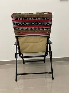 Chaise de plage pliante en fer à ressorts, portable, inclinable, pour la pause déjeuner et les loisirs, avec dossier en coton – Ventes flash - Product Image 3