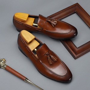 Zapatos Casuales de Vestir para Hombre, Material PU, Punta Puntiaguda, Mocasines para Negocios, Sin Cordones, Ligeros, Antideslizantes, para Primavera, Verano y Otoño - Product Image 2
