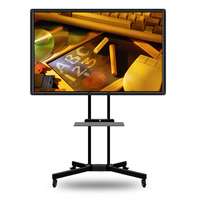 Pizarra Interactiva Multitáctil Weier de 55/65/75 Pulgadas con Interfaz USB Serial y DVI, Pantalla LCD Electrónica para Reuniones Escolares