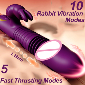 <span class=keywords><strong>Vibratore</strong></span> del <span class=keywords><strong>coniglio</strong></span> di spinta del giocattolo del sesso adulto, <span class=keywords><strong>vibratore</strong></span> del <span class=keywords><strong>coniglio</strong></span> del giocattolo del sesso del punto G del Silicone delle doppie orecchie ricaricabile USB originale per le donne - Product Image 1