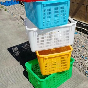 Cesta de Almacenamiento de Plástico Roja con Asas Metálicas, Rectangular, Capacidad de Carga de 40 kg, Caja de Almacenamiento para Organización - Product Image 2
