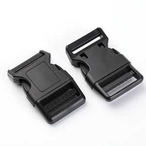 Plastic Side Release Buckle 38mm Black Durable For Bags <b>Webbing</b> Strap Accessories - Product Image 3