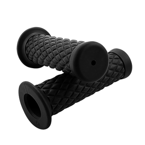 Poignées de <span class=keywords><strong>guidon</strong></span> de <span class=keywords><strong>moto</strong></span> JP Motor multicolores de classe A, antidérapantes, rétro, en caoutchouc, confortables, 7/8 pouces (22 mm), 1 pouce (24 mm), 120 mm - Product Image 1