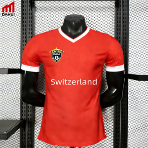 Camiseta <span class=keywords><strong>de</strong></span> Fútbol <span class=keywords><strong>de</strong></span> la Selección Nacional <span class=keywords><strong>de</strong></span> Suiza 2026, Versión Jugador <span class=keywords><strong>de</strong></span> Alta Calidad, Uniforme <span class=keywords><strong>de</strong></span> Fútbol, Servicio OEM, Envío Rápido - Product Image 1