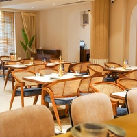 Chaise de salle à manger en rotin nordique Accent fauteuil de loisirs simple en bois massif meubles de café Table à manger et chaises pour Restaurant