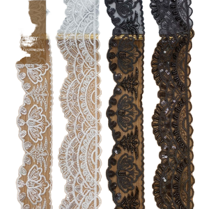 Encaje de Cuentas Bordado Soluble en Agua 100% Poliéster para Zapatos, Bolsos, Accesorios de Mujer, Tela de Malla, Regalos - Product Image 1