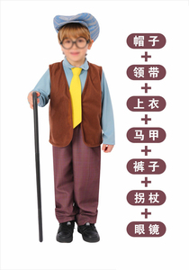 Niños <span class=keywords><strong>abuelo</strong></span> abuela traje anciano disfraz Halloween Día DE LOS NIÑOS escenario juego de rol <span class=keywords><strong>abuelo</strong></span> Cosplay viejo hombre disfraces - Product Image 2