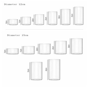 Mousse ronde Micro <span class=keywords><strong>paysage</strong></span> fini bonsaï plante verte fraîche bouteille écologique Vase en pot Vase à cylindre en verre de mariage - Product Image 4