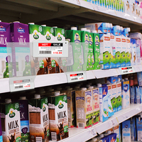 Etiquetas de visualización de precios digitales ABS de 2,13 \ ", sistema EAS basado en la nube para tienda minorista para etiquetas de estante electrónico de supermercado