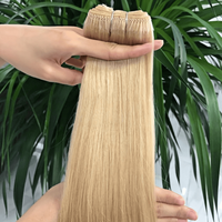 Extensions de cheveux humains vierges européens à double trame, cuticules alignées, 100 % cheveux naturels, sans perte, sans chute