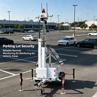 RITEVOLT IP Tragbare Solar-Sicherheitskamera Mobile Überwachungsturm CCTV-Anhänger Energiesystem Netzwerk Starlink 2x435W