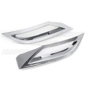 3 pièces de garniture de diffuseur de pare-chocs arrière avec sortie d'air et bande d'échappement pour Volkswagen VW Polo MK6 Polo Plus 2018 2019 20+ - Product Image 4