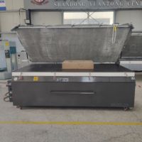Machine de fabrication par thermoformage Corian solide surface bassin baignoire presse sous vide avec four chauffant