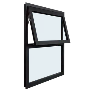 Modern design hot sale double glazed glass awning windows with fixed glass top hung windows operator