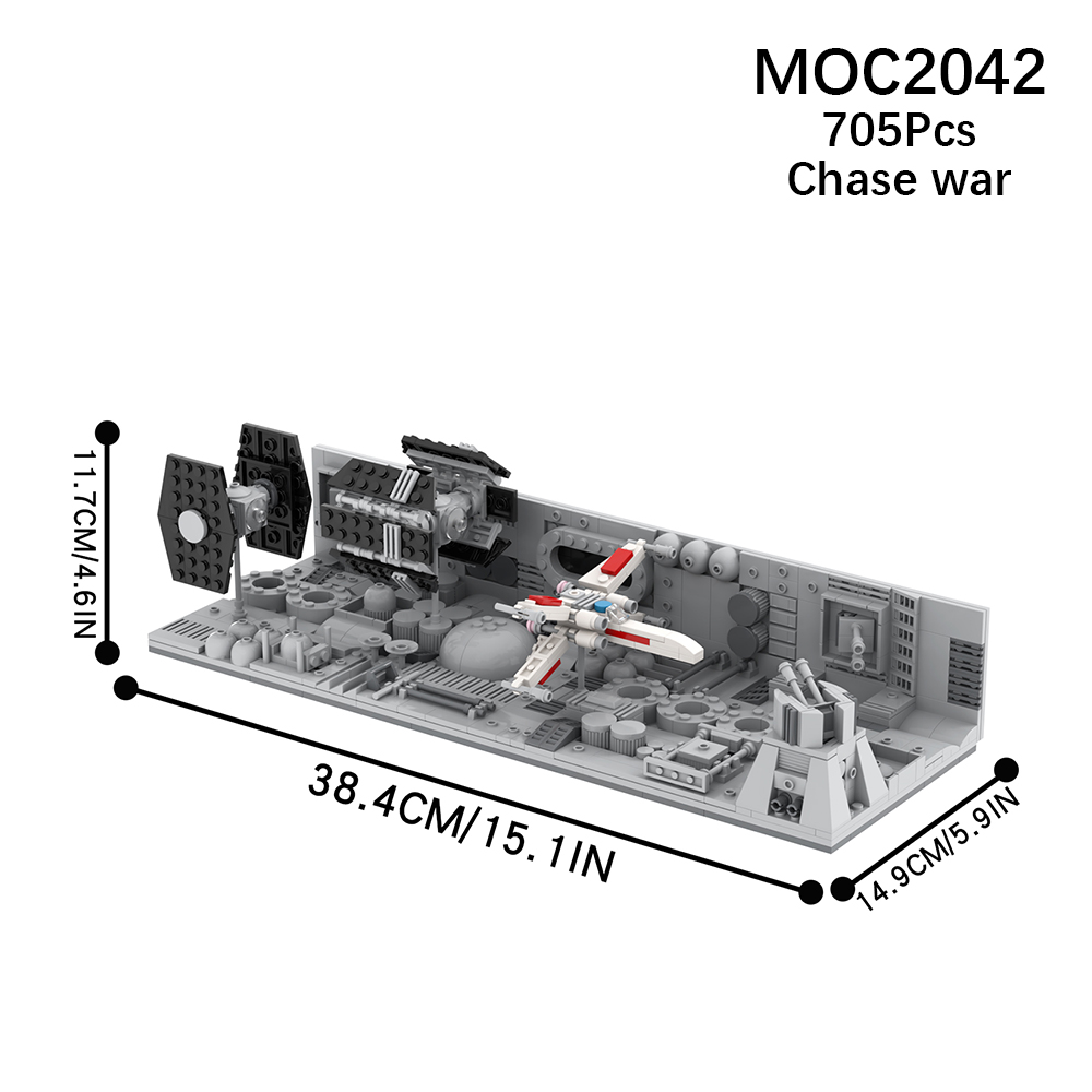 Build the Space Wars Death Star Trench Run Diorama 75329