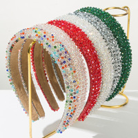 Serre-tête en strass pour femmes, cerceau à cheveux entièrement orné de cristaux scintillants, accessoires de cheveux élégants pour les fêtes, personnalisation en usine disponible