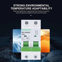 Interruptores de Circuito en Miniatura Tipo B C D AC MCB de 1/2/3/4 Polos, 400V, 32A, 60A, 6kA, 10kA, para Energía Industrial, con Certificación CE
