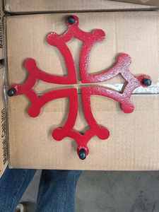 Trivet en fonte rouge de style français fait à <span class=keywords><strong>la</strong></span> main en gros, <span class=keywords><strong>Occitane</strong></span>, 24 cm - Product Image 2