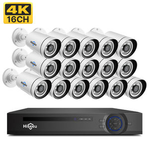 Système de caméra extérieure <span class=keywords><strong>Hiseeu</strong></span> 4K 16 canaux HD 8MP AI, kit NVR PoE, caméras <span class=keywords><strong>IP</strong></span>, système de caméra de sécurité CCTV - Product Image 1