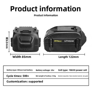 Substituição para Baterias de Ferramentas Elétricas Work-Vixx 18V Compatíveis com WA3512WA3525WA3520, Atacado Personalizado - Product Image 4