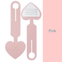 Étiquette de bagage moderne NINER9 en forme de cœur, pour carte d'embarquement, nom inscrit, anti-perte, petite pendentif dissimulable