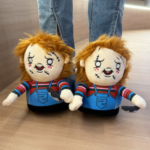 Zapatillas Personalizadas <span class=keywords><strong>Chucky</strong></span>: <span class=keywords><strong>Muñeco</strong></span> de Terror Derivado, Productos Transfronterizos, <span class=keywords><strong>Muñeco</strong></span> Fantasma, Zapatillas de Felpa con Figura de Personaje, Regreso de la Alma. - Product Image 4