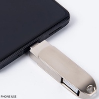 Flashdisk USB Tipe C Baru 3.2 Dual Port OTG U Disk Metal Pendrive Logo Custom Memory Stick Portabel 32GB 64GB 128GB