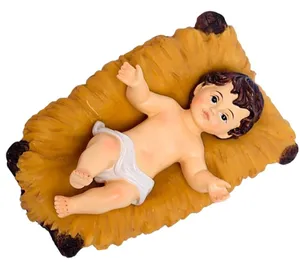 Resin baby Nativity figurine, resin baby Jesus guardian angel