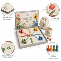 Jeu de société Ludo personnalisé de qualité supérieure pour enfants, jeu de puzzle, divertissement, compétition, en bois