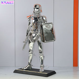 Di lusso moderno di grandi arti astratte scultura in resina statua decorazione per la casa di guerra a grandezza naturale in resina artigianato - Product Image 3