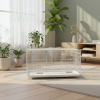 Cage d'élevage d'oiseaux de haute qualité en gros, maison pour perroquets, durable, facile à nettoyer, cages en métal portables, plusieurs tailles, montage facile