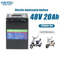 Bebas polusi hijau 48V 20Ah Lifepo4 baterai Lithium Ion energi baru untuk sepeda listrik/skuter 1200 kali listrik stabil