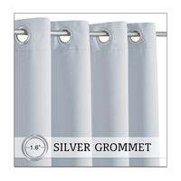 Stocké personnalisé isolé thermiquement 100% rideaux extérieurs coupe-vent imperméables occultants complets pour Patio intimité Gazebo Pergola