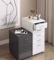 Armoire de rangement moderne en acier réglable avec 3 tiroirs, commode polyvalente durable en couleur personnalisée pour chambre à coucher, salon