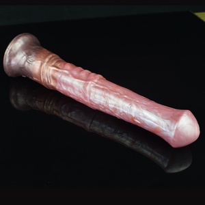 YOCY New Arrival 29 cm Super Erotic Horse <b>Dildo</b> Long Sex Toy Platinum Silicone Animal <b>Dildo</b> for Women Stimulation - Product Image 4