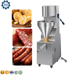 Machine à farcir les saucisses verticale en acier inoxydable avec <span class=keywords><strong>poussoir</strong></span> à saucisses pour usage domestique et restaurant - Product Image 1